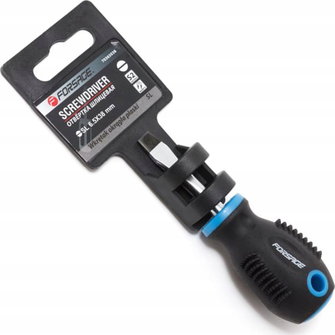 Forsage Śrubokręt szczelinowy magnetyczny"Profi" S2 SL6.5x38mm,