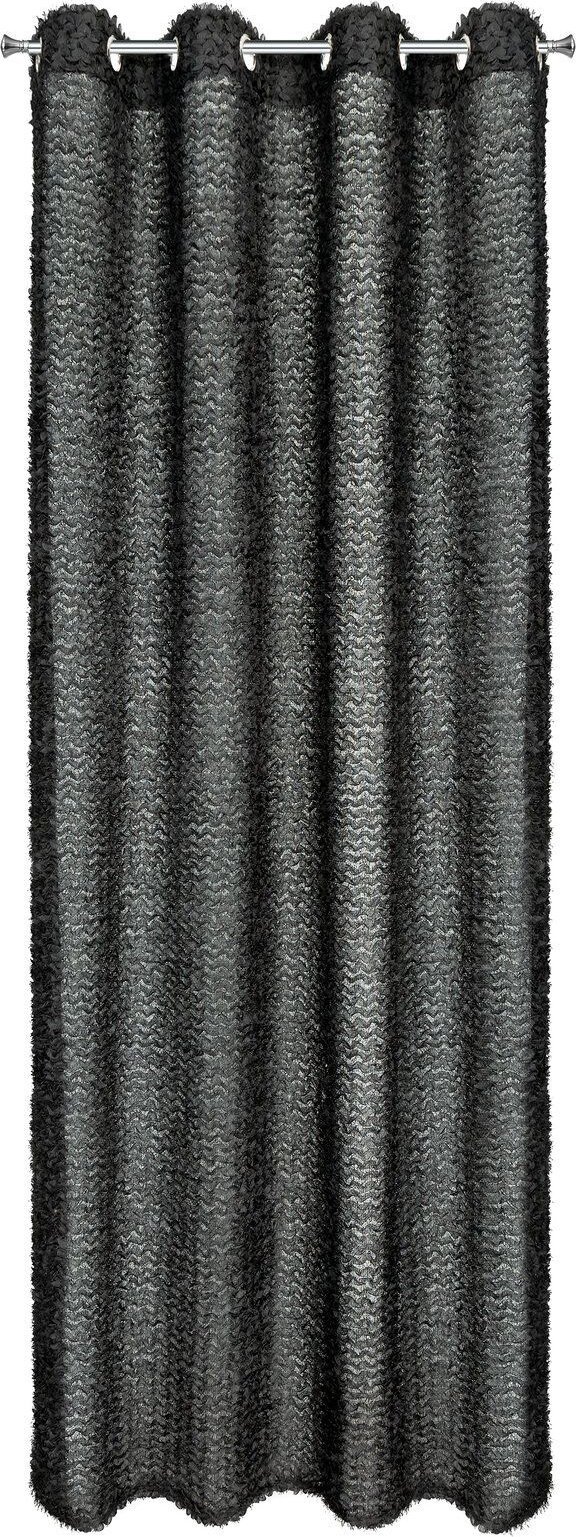 Eurofirany Zasłona zaciemniająca na przelotkach TIFFANY 135X250 czarna