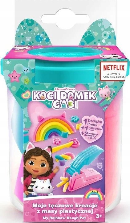 Epee Zestaw z masą plastyczną Koci domek Gabi Moje tęczowe kreacje - turkusowy kubeczek