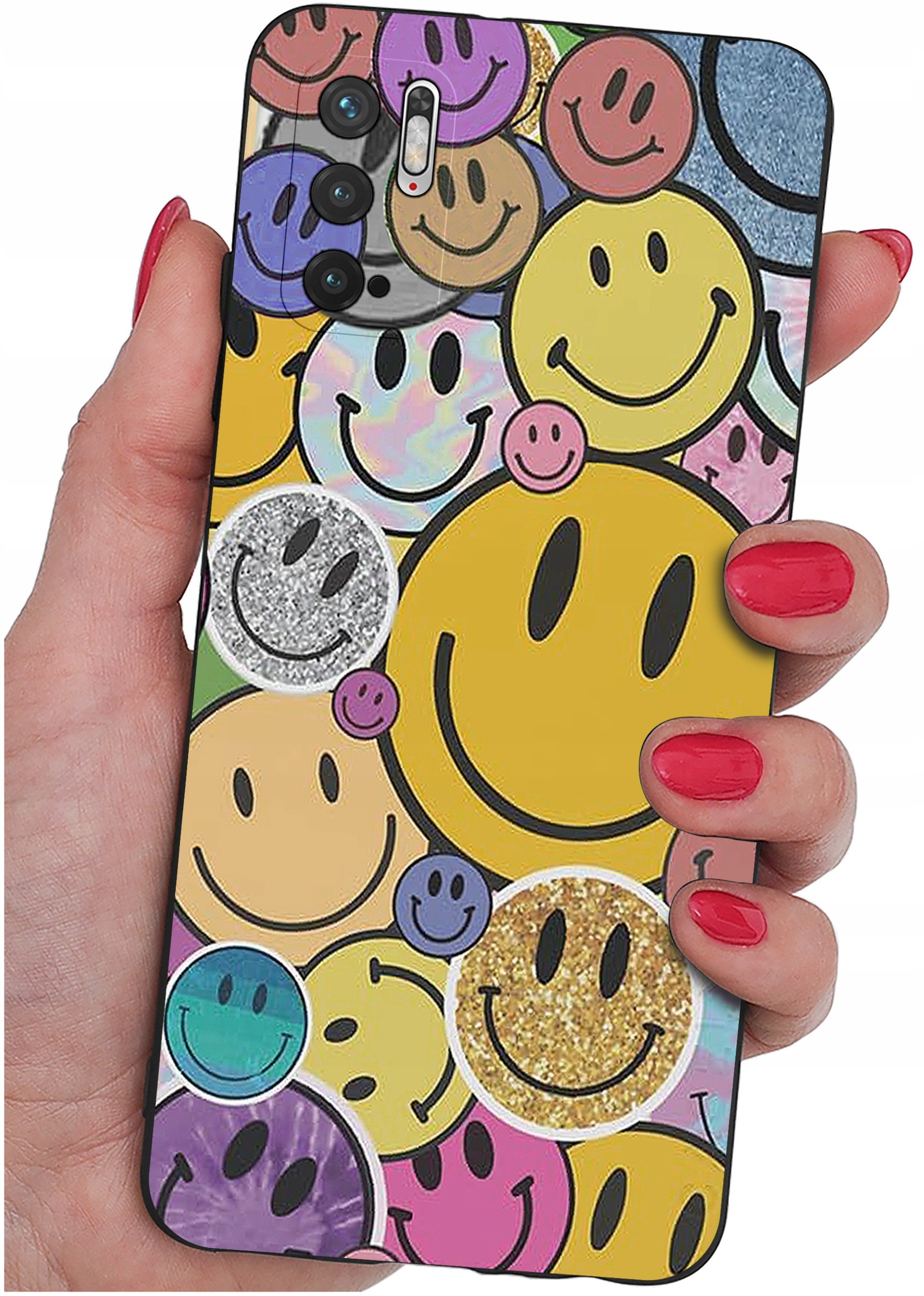 ETUI do Xiaomi Redmi Note 10 5G | WZORY | SILIKONOWE MATT CASE + SZKŁO 9H