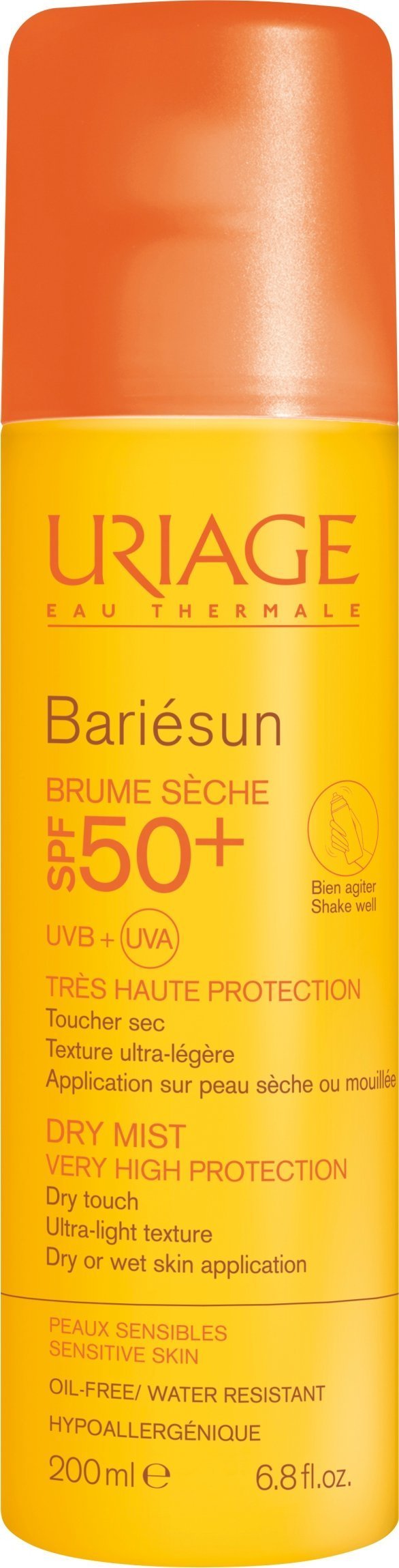Alkotest URIAGE_Bariesun Dry Mist Very Hight Protection mgiełka przeciwsłoneczna SPF50+ 200ml