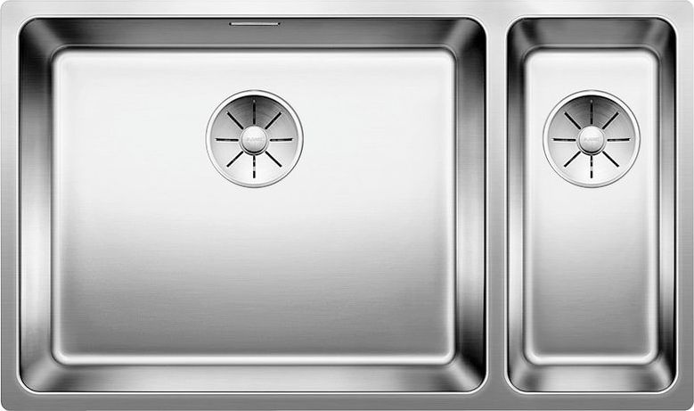 Zlewozmywak Blanco Andano 500/180-U stal polerowana z korkiem InFino, komora z lewej (522991)