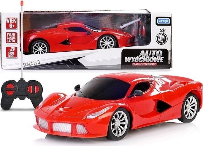 Auto wyścigowe R/C Toys for Boys czerwone