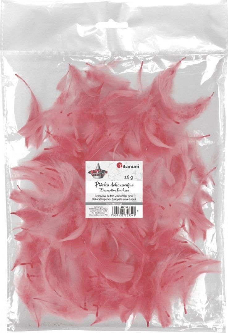 Titanum Piórka puch 16g brudnoróżowe