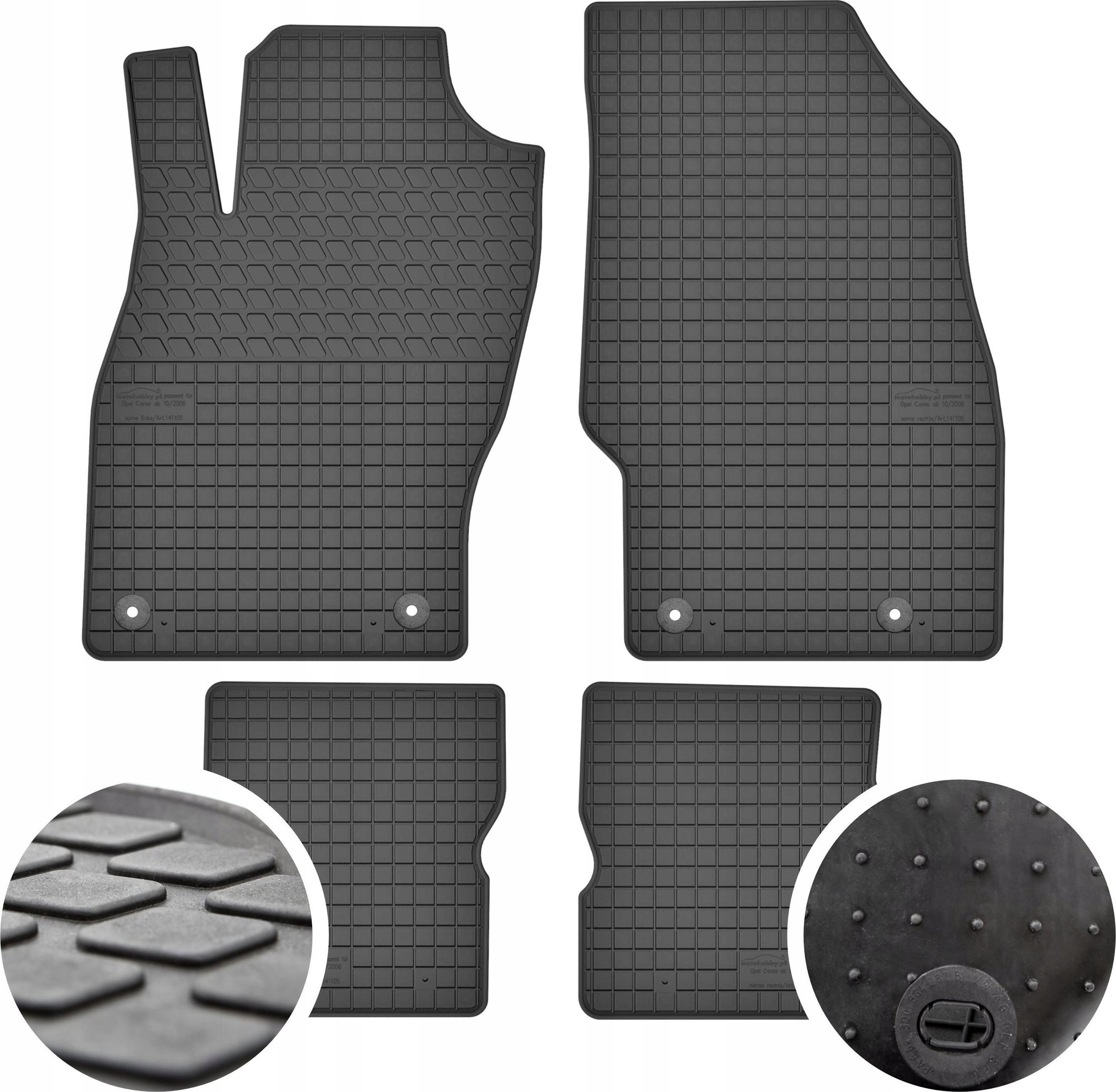GeyerHosaja Dywaniki gumowe do Opel Corsa D