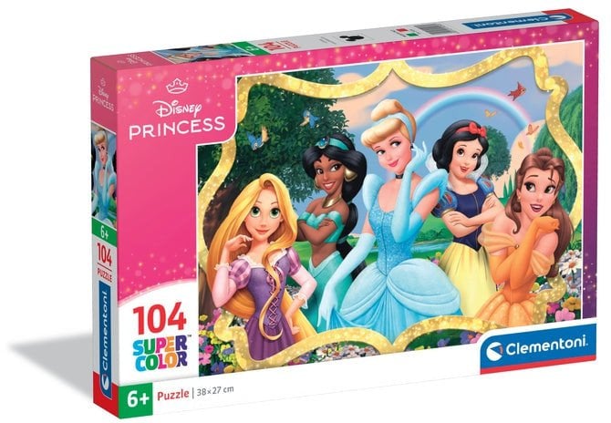 Clementoni Puzzle SuperColor Disney Princess 104 elementy (25058)