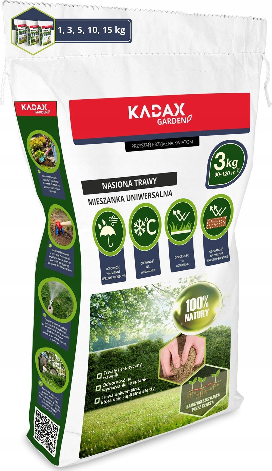 Kadax Trawa Uniwersalna Nasiona Samozagęszczająca 1kg