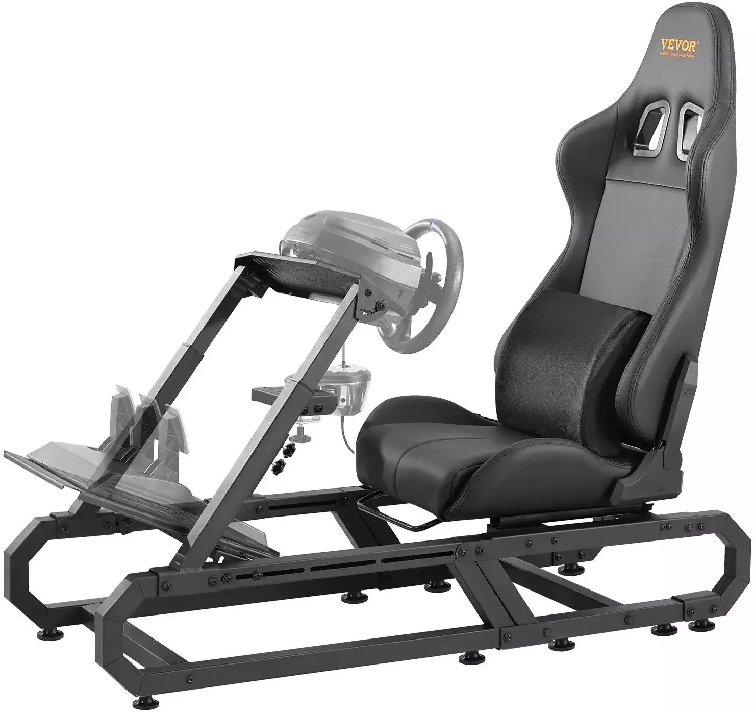 Stojak do kierownicy wyścigowej regulowany stalowy symulator racing