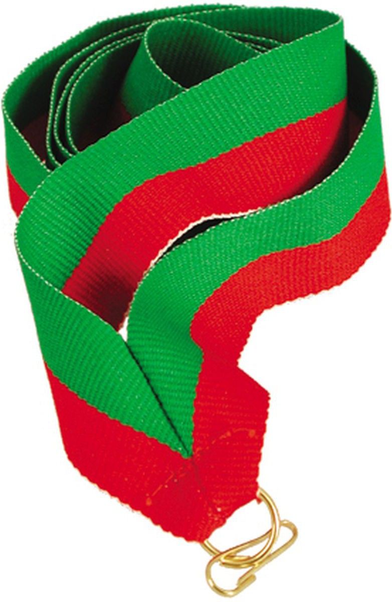 Victoria Sport Wstążka 11 mm - czerwono-zielona