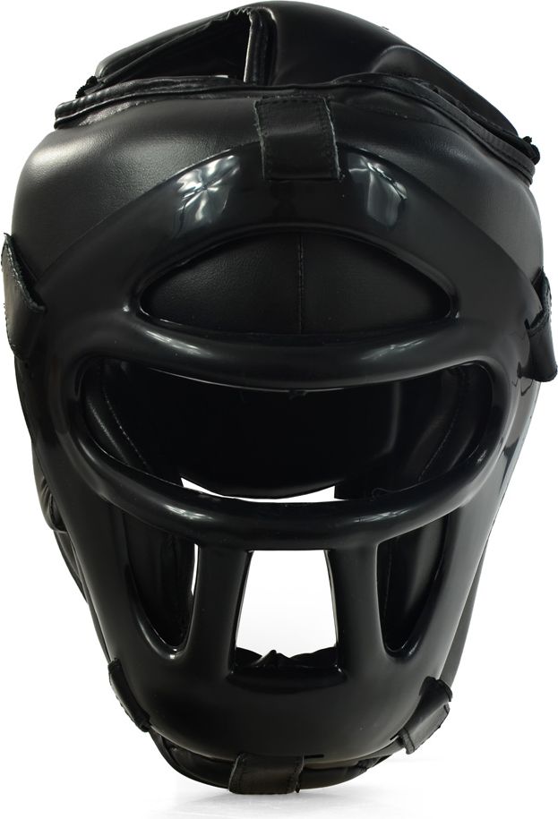 Profight Kask Bokserski Profight 703 Pu Z Kratą Czarny Senior