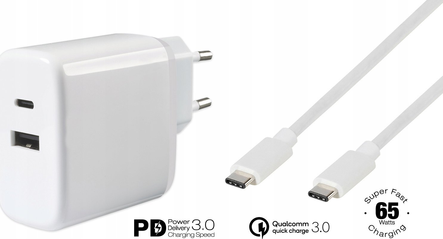 Ładowarka Vivanco Vivanco charger USB-C - USB-A 65W 1m (62773)