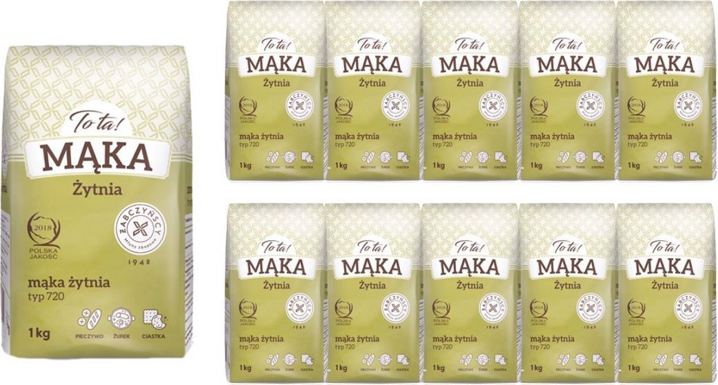 To ta! Mąka żytnia typ 720 1 kg x 10 sztuk