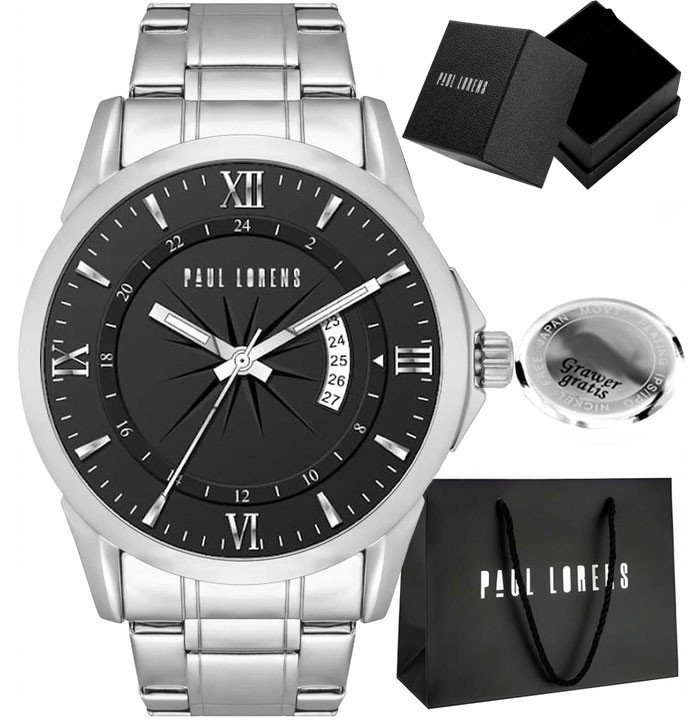 Zegarek męski Paul Lorens - TRISTOR z grawerem