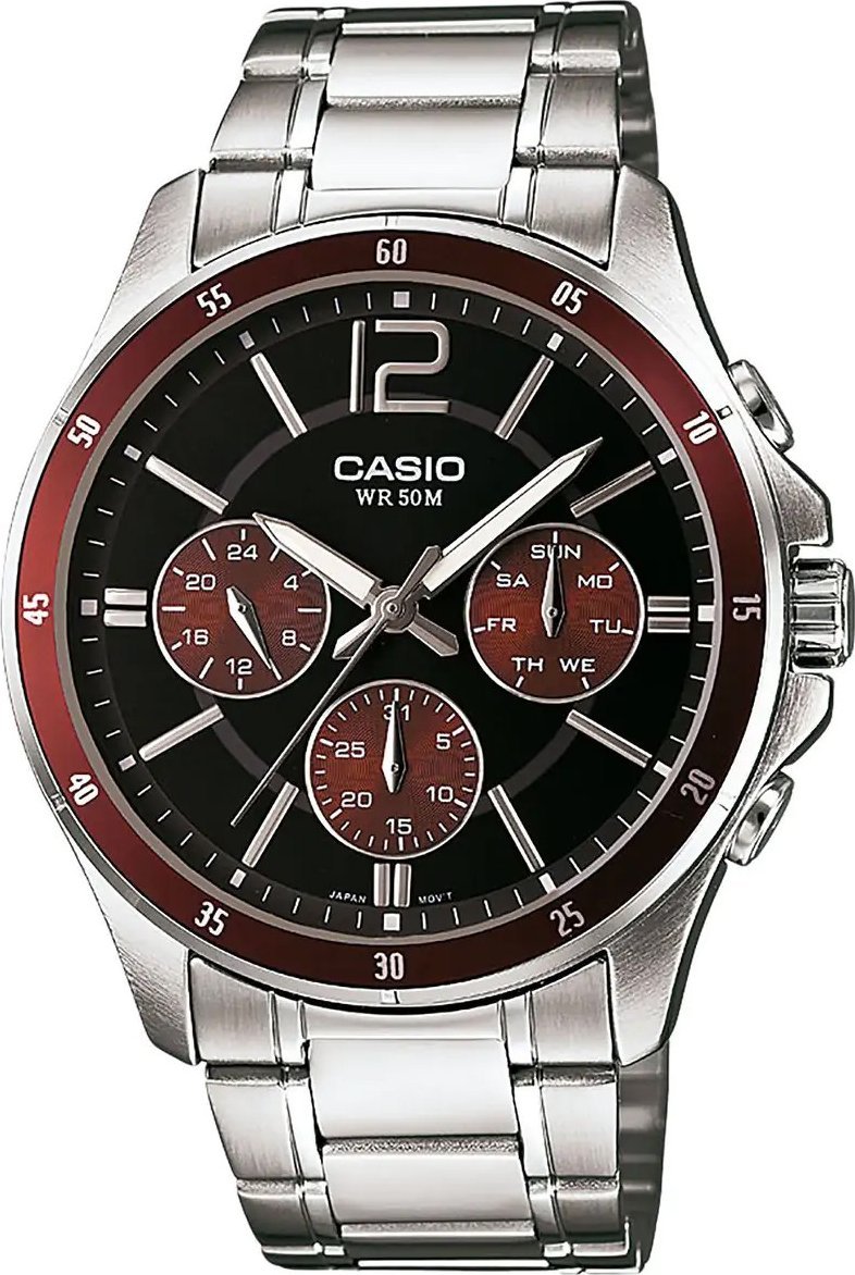 Zegarek męski Casio MTP-1374PD-5AVEF srebrny