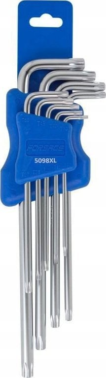 Forsage Zestaw kluczy TORX ekstra długich 9el. (T10, T15, T20, T25, T27, T30, T40, T45, T50)