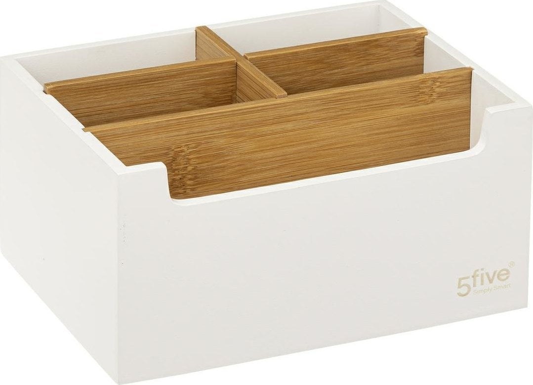 5five Organizer bambusowy na kosmetyki, 5 przegródek