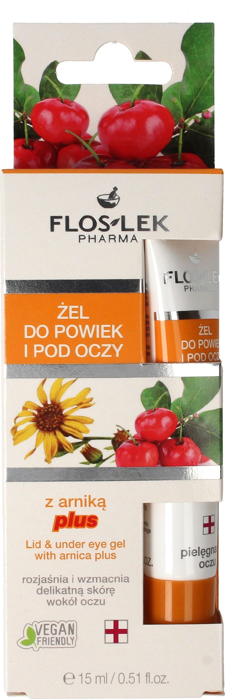 Floslek Żel pod oczy Pielęgnacja oczu z Arniką Plus 15ml