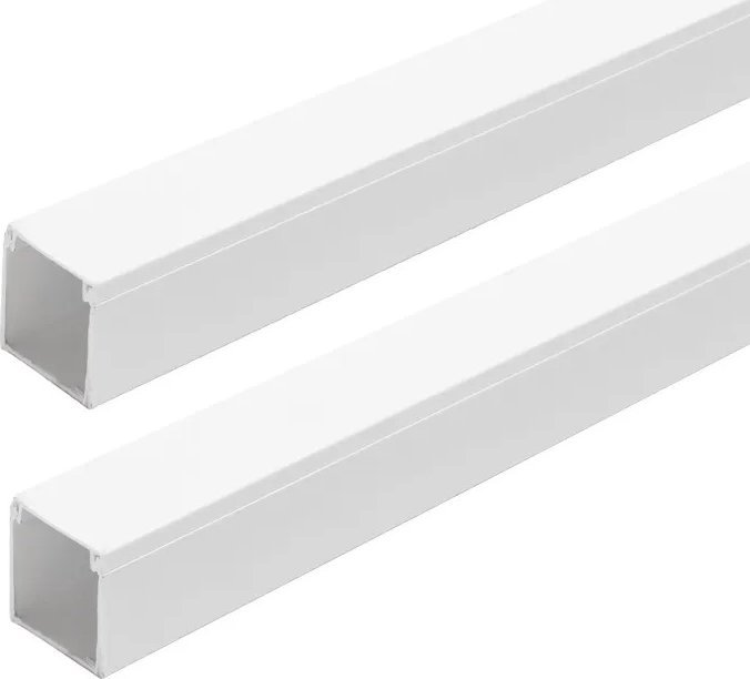 Aigostar Listwa PVC biała kwadratowa z podkładem samoprzylepnym Listwa PVC biała kwadratowa z podkładem samoprzylepnym