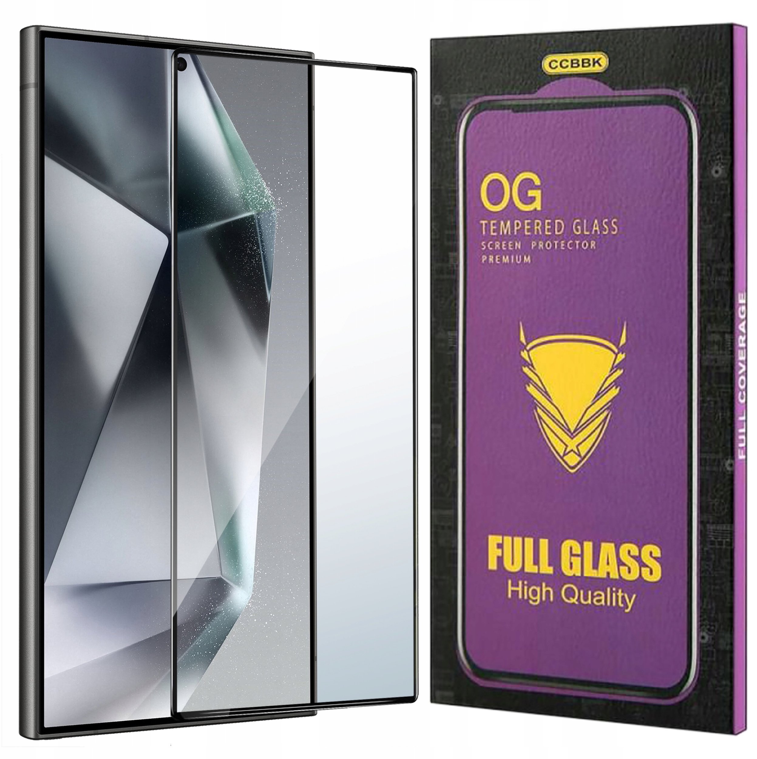 Szkło HARTOWANE 5D do Samsung Galaxy S24 Ultra PREMIUM CAŁY EKRAN PEŁNE