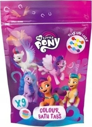 MY LITTLE PONY_Colour Bath Tabs barwniki koloryzujące do kąpieli Jeżyna, Pomelo, Truskawka 9x16g