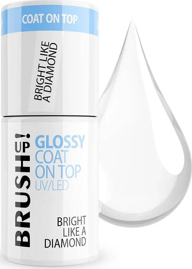 Cuccio BrushUp! Glossy Coat On Top nabłyszczający top hybrydowy Bright Like A Diamond 5g