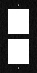 2N IP VERSO płyta czołowa do montażu podtynkowego dla 2 modułów - czarna 9155012B