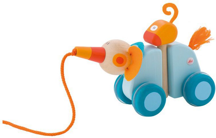 Sevi Słonik i ptaszek do ciągnięcia na sznureczku (82887)
