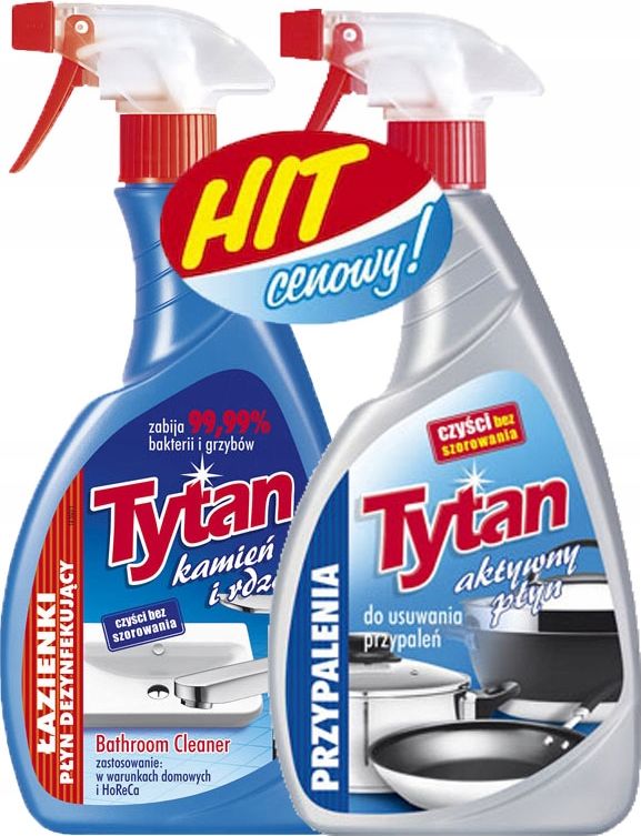 Tytan Tytan SPRAY DO ŁAZIENEK + DO USUWANIA PRZYPALEŃ
