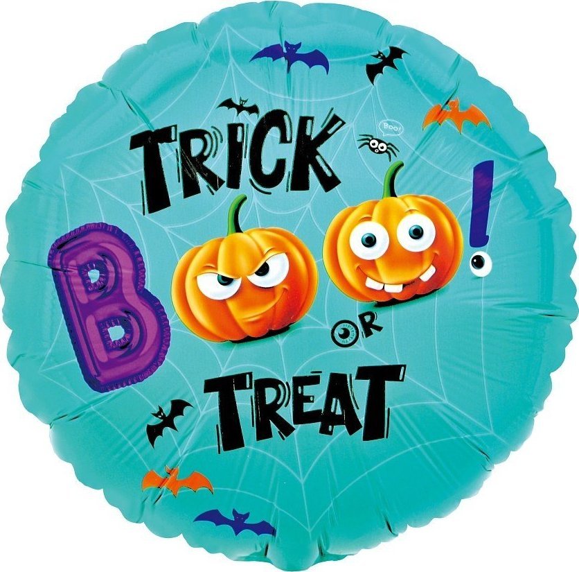 GoDan Balon foliowy BOO! Trick or Treat 36cm
