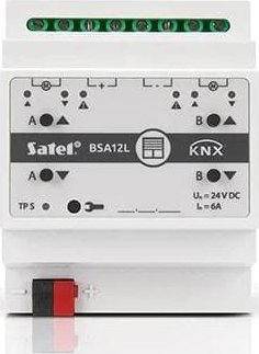 Satel SATEL KNX 2-kanałowy aktor żaluzjowy 24V DC KNX-BSA12L