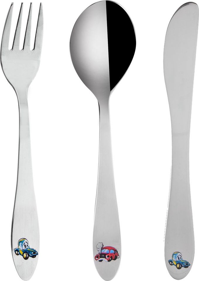 Orion Sztućce dla dzieci srebrne 3 elementy