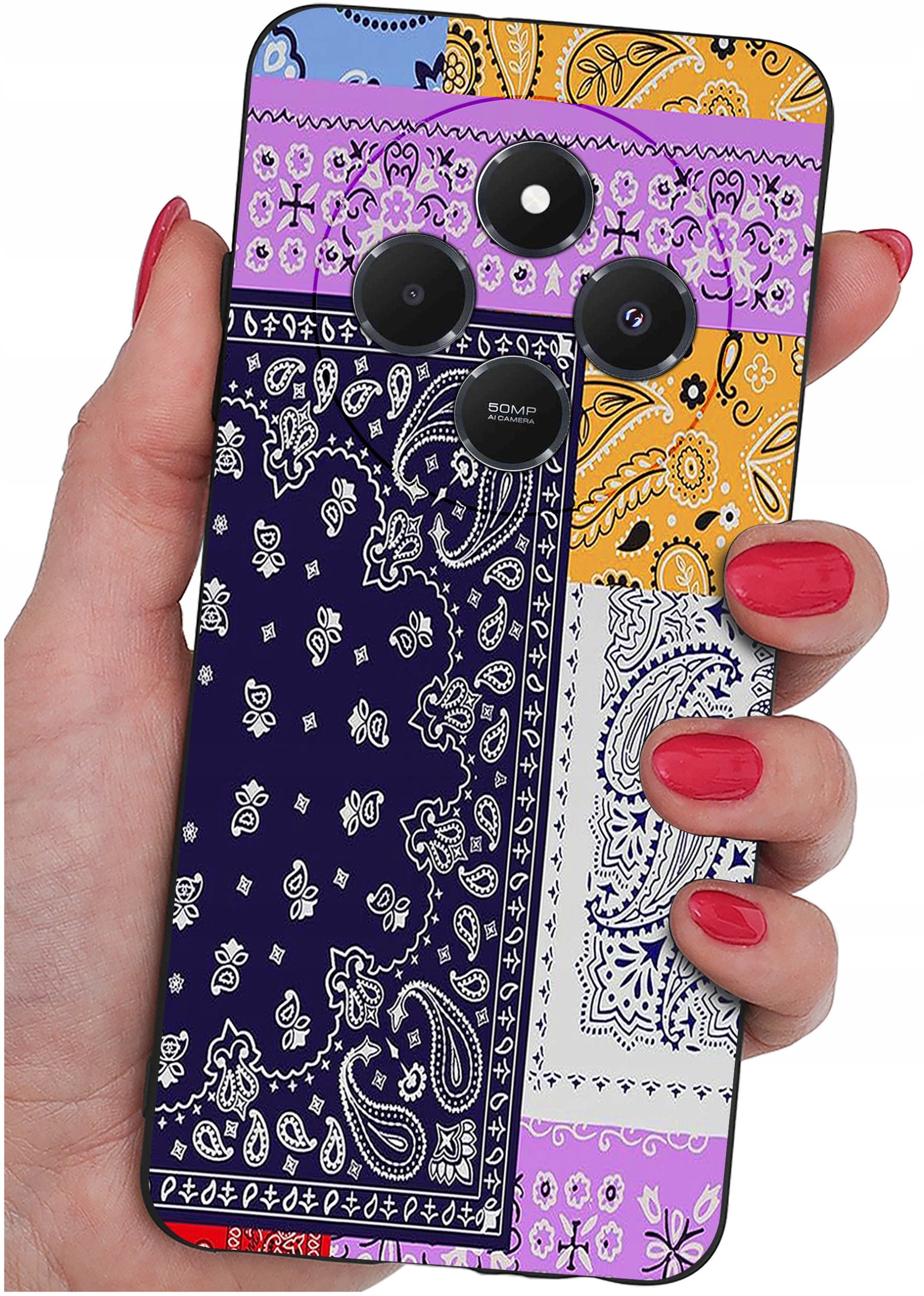 Etui do Xiaomi Redmi 14C WZORY |SILIKONOWE MATT CASE + SZKŁO 9H