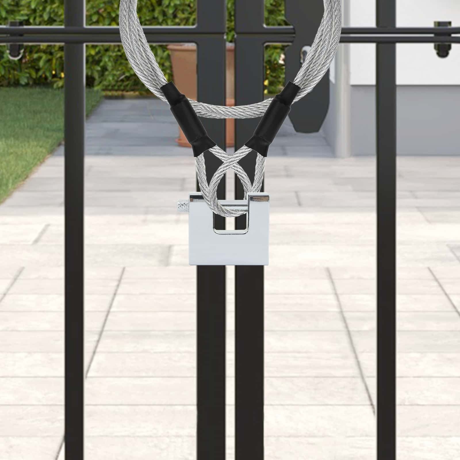 vidaXL Kłódka 12 pcs Srebrny 4,2 x 1,9 x 4 cm Żelazo