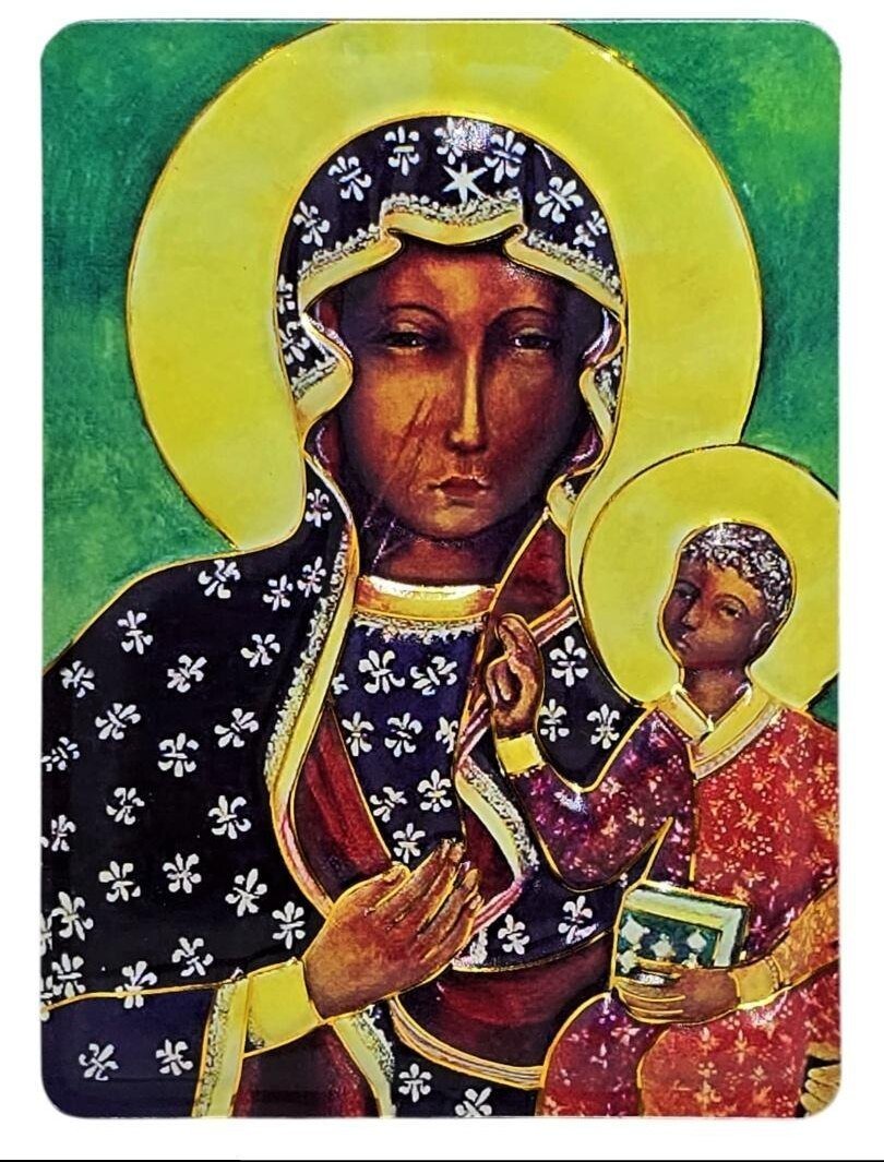Magnes Matka Boża Częstochowska 10x7cm