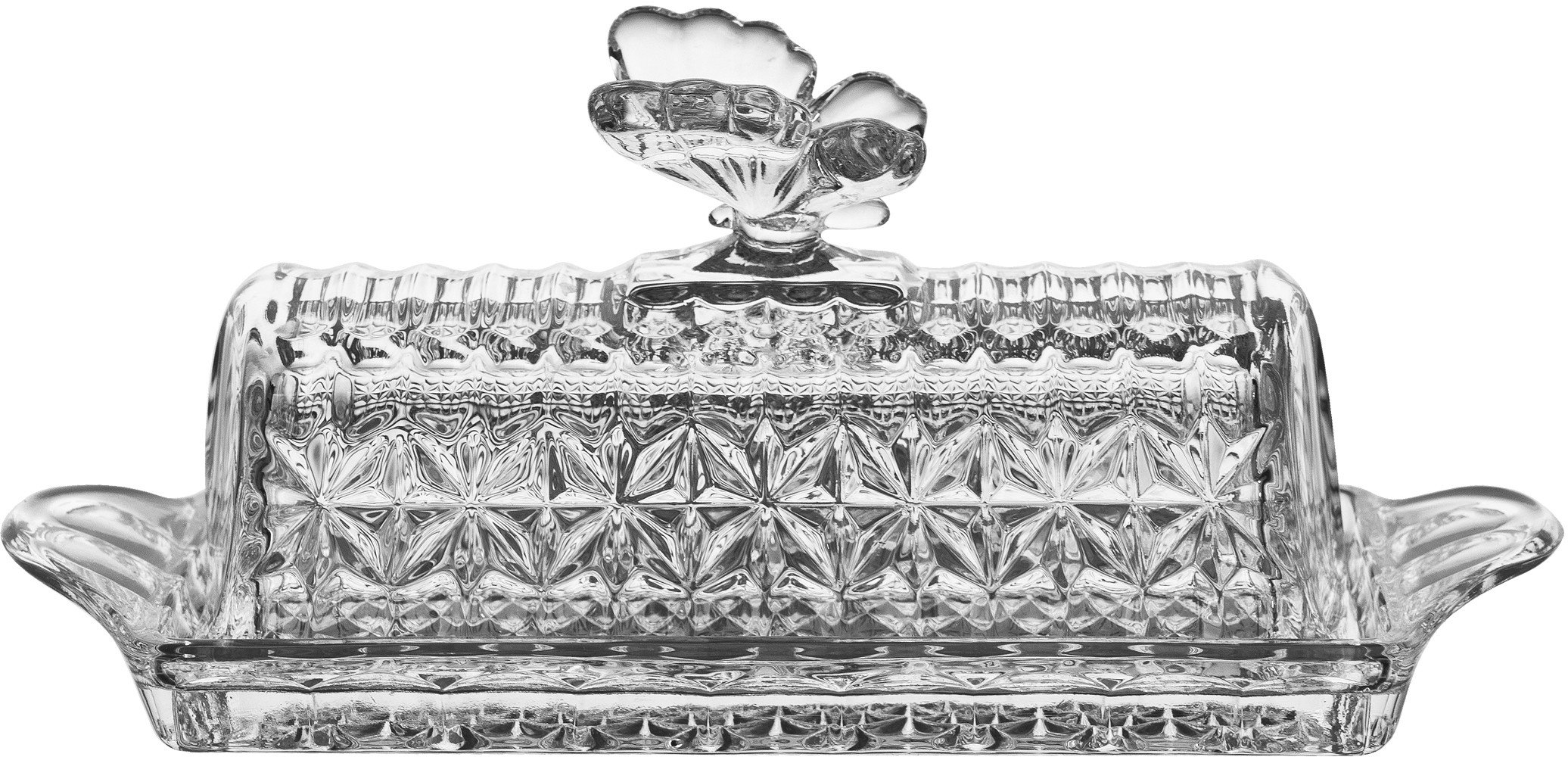 Maselnica kryształowa 20,5 cm Butterfly