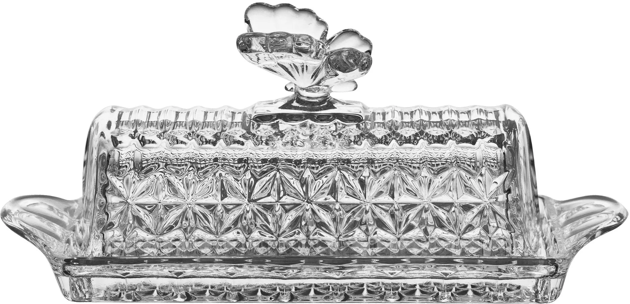 Maselnica kryształowa 20,5 cm Butterfly