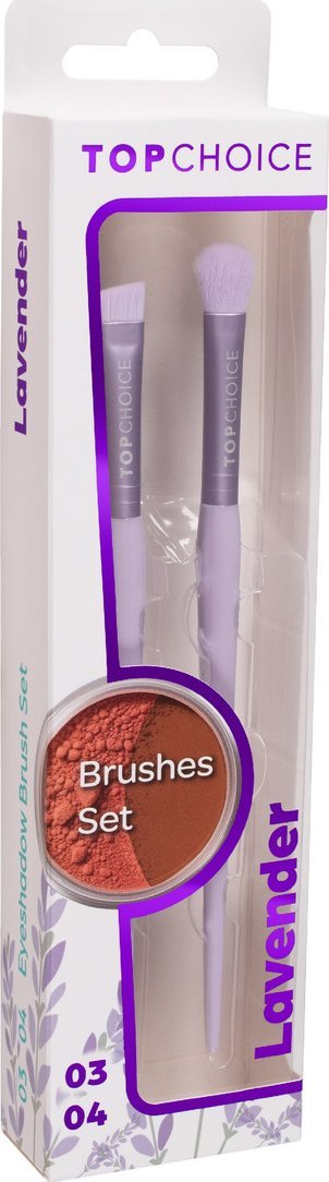 Top Choice Pędzelki do cieni lavender 03 i 04 2 szt