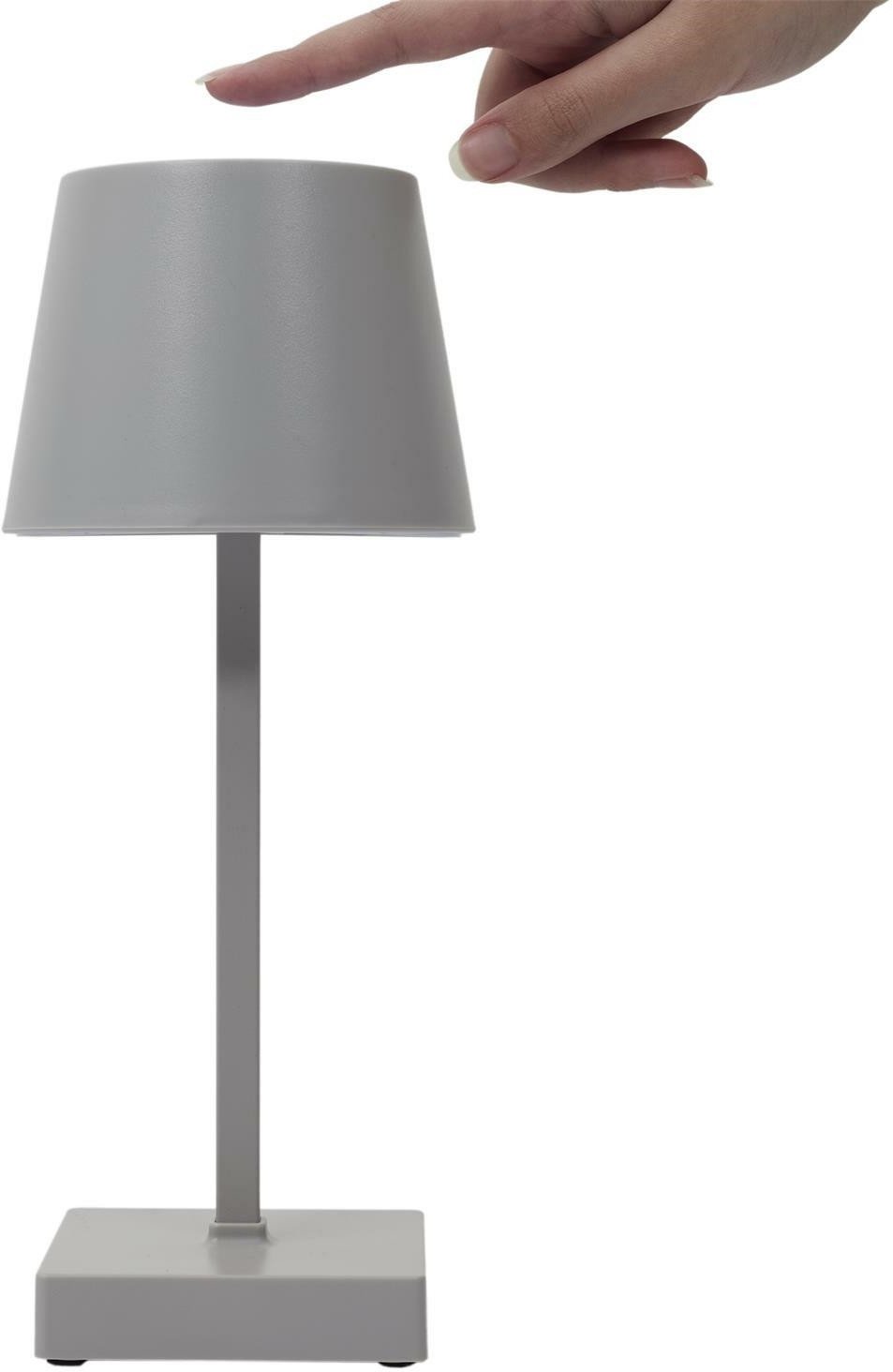 INTESI LAMPKA BLANCA STOŁOWA LED DOTYKOWA SZARA
