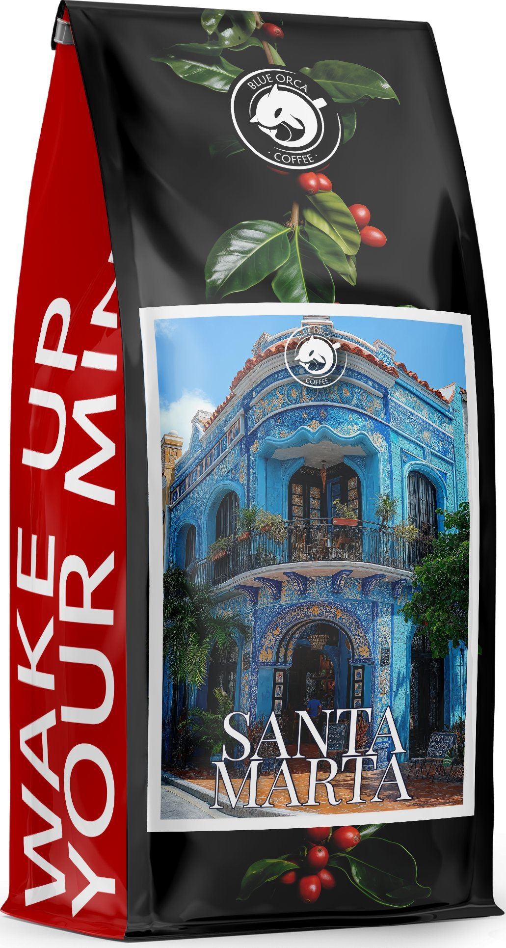 Kawa ziarnista Blue Orca Coffee Kawa ziarnista 1kg - SANTA MARTA 100% Arabica - ŚWIEŻO PALONA BLUE ORCA