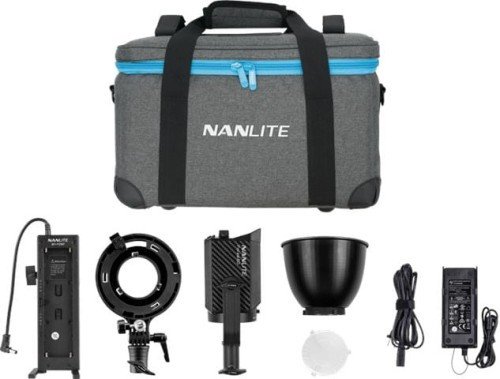 Nanlite lampa Forza 60w/ adapter Bowensa i uchwyt baterii
