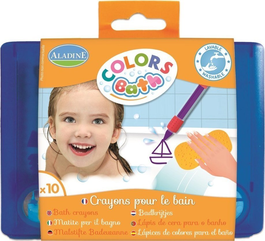 Kredki do rysowania w wannie