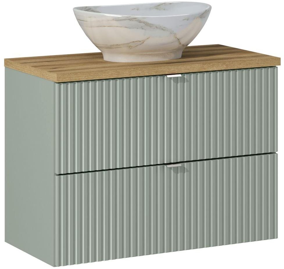 Zestaw meblowy 80cm z blatem i umywalką nablatową Pati