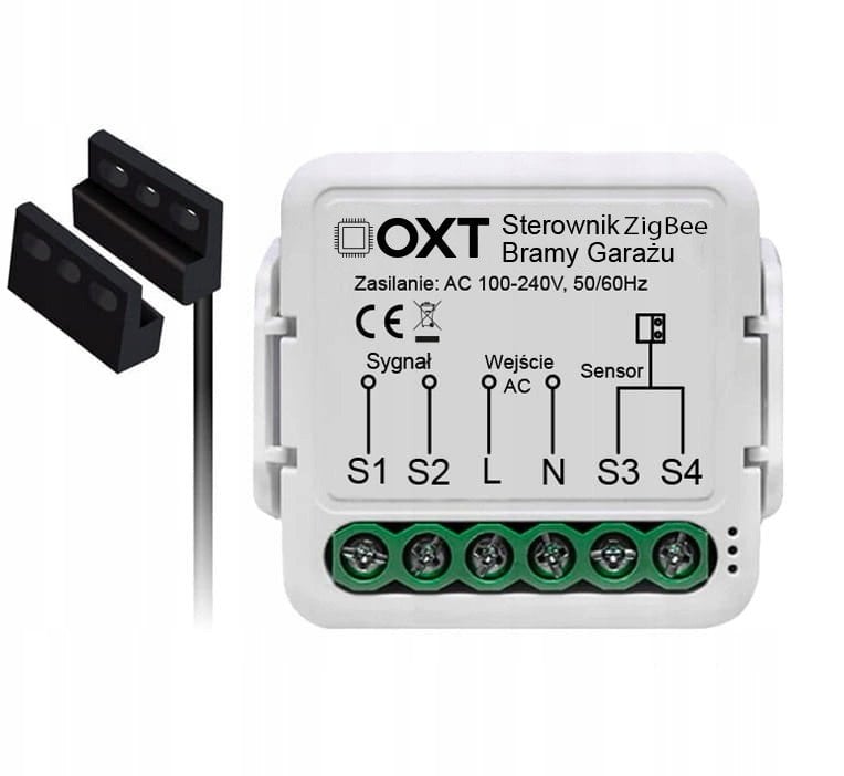 Moduł OXT z sensorem do silnika bramy garażu ZigBee TUYA