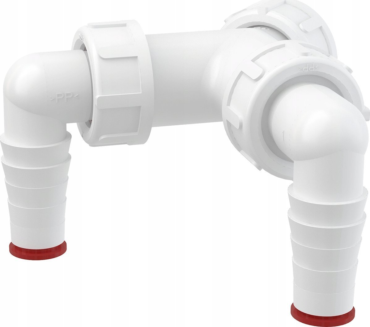 ALCADRAIN Podwójne kolano G1/17–23 z zaworem- P148Z