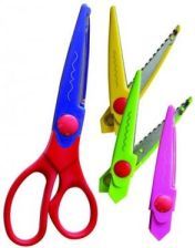 Titanum Nożyczki szkolne Titanum dekoracyjne 3 ostrza (96787)