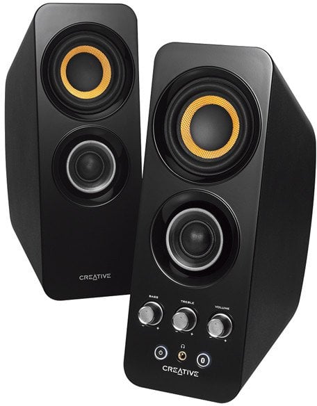 KANTO AUDIO DESKTOP SPEAKER STANDS FOR SMALL SPEAKERS - BLACK (PAIR)