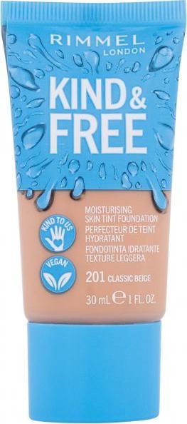 Rimmel Rimmel London Kind & Free Moisturising Skin Tint Foundation Podkład 30ml 201 Classic Beige