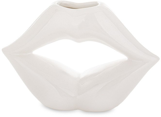 Dekoracja Usta białe na Walentynki Mały