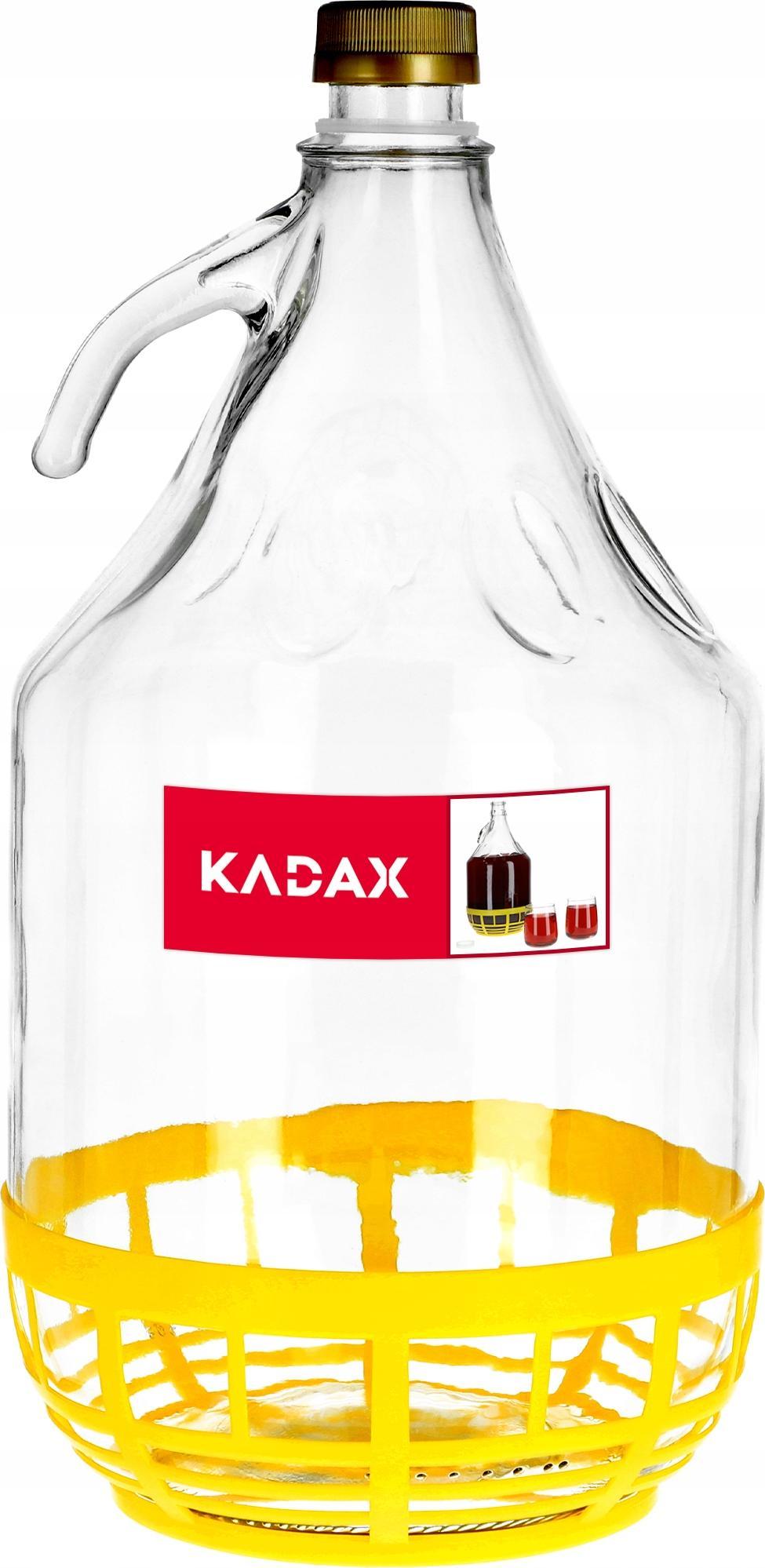 Kadax BALON 5L GĄSIOR DAMA BUTELKA DO WINA W KOSZU
