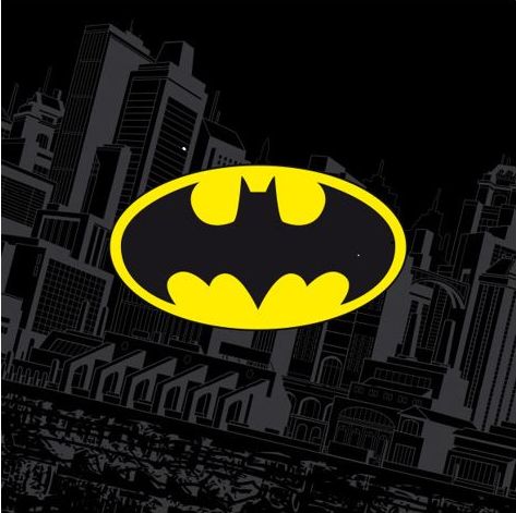 Carbotex ręcznik Batman chłopcy 30 x 30 cm bawełna czarny